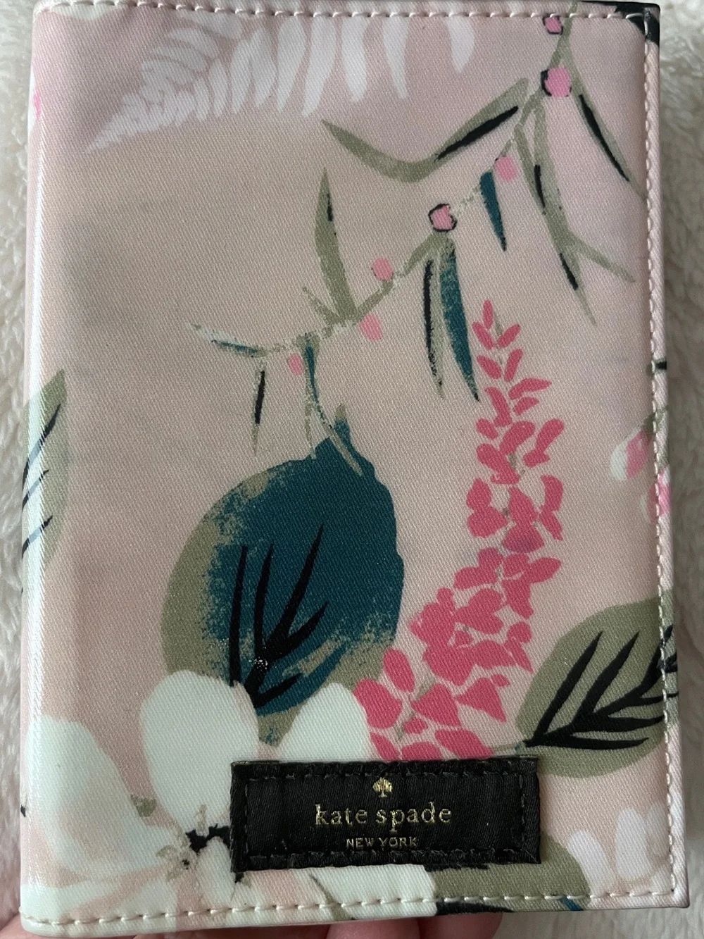 kate spade pink floral travel passport cover
